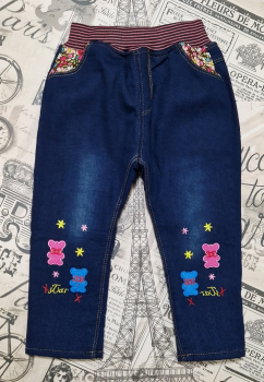 джинсы на синтепоне для девочек пр-во Китай в интернет-магазине «Детская Цена»